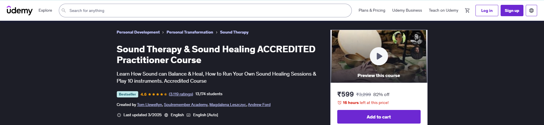 Sound Therapy Course