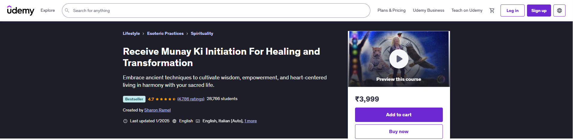 Sharon Ramel’s Munay Ki Shamanic Healing Course
