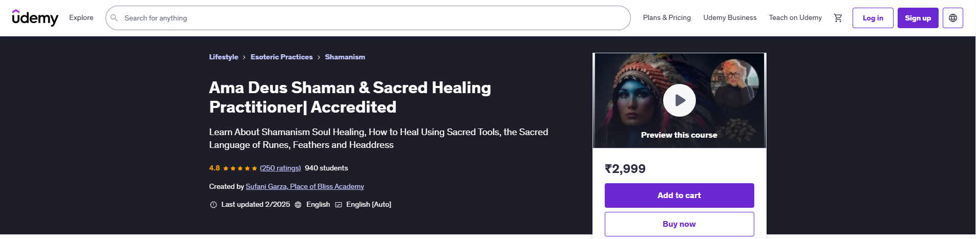 Accredited Ama Deus Shamanic Healing Course inspired by Guarani traditions