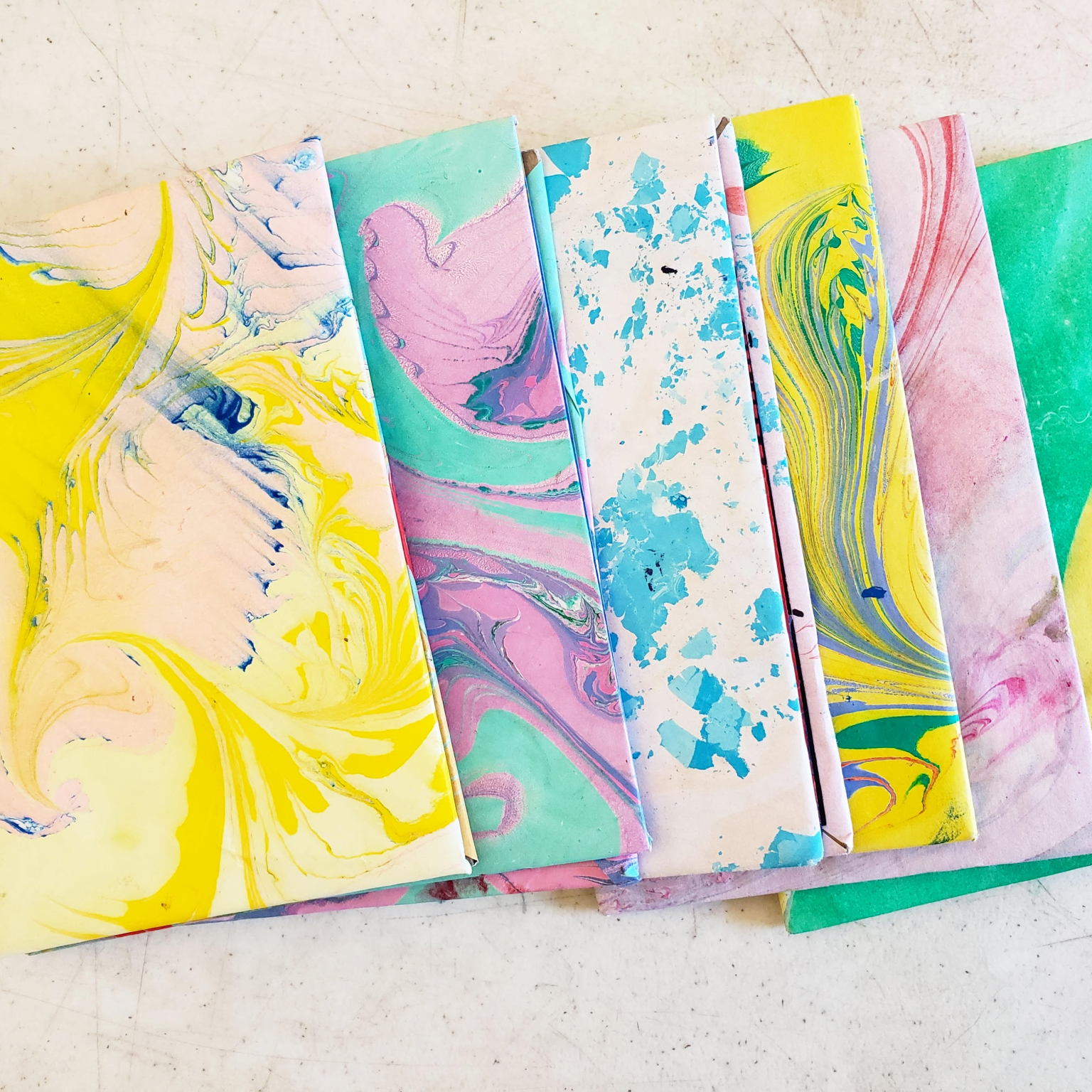Parent + Child Art Workshop: Marbled Paper + Collage Compositions ...