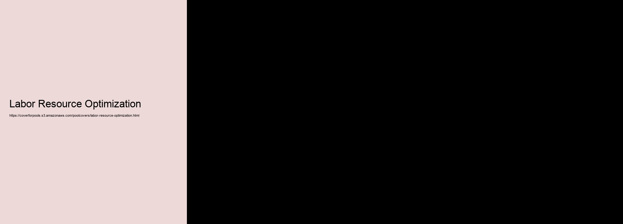 Labor Resource Optimization