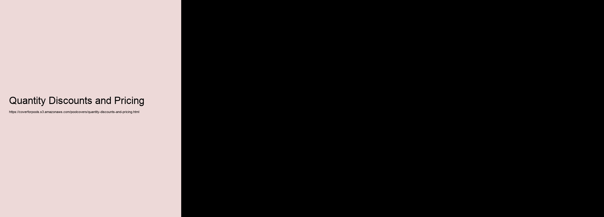 Quantity Discounts and Pricing