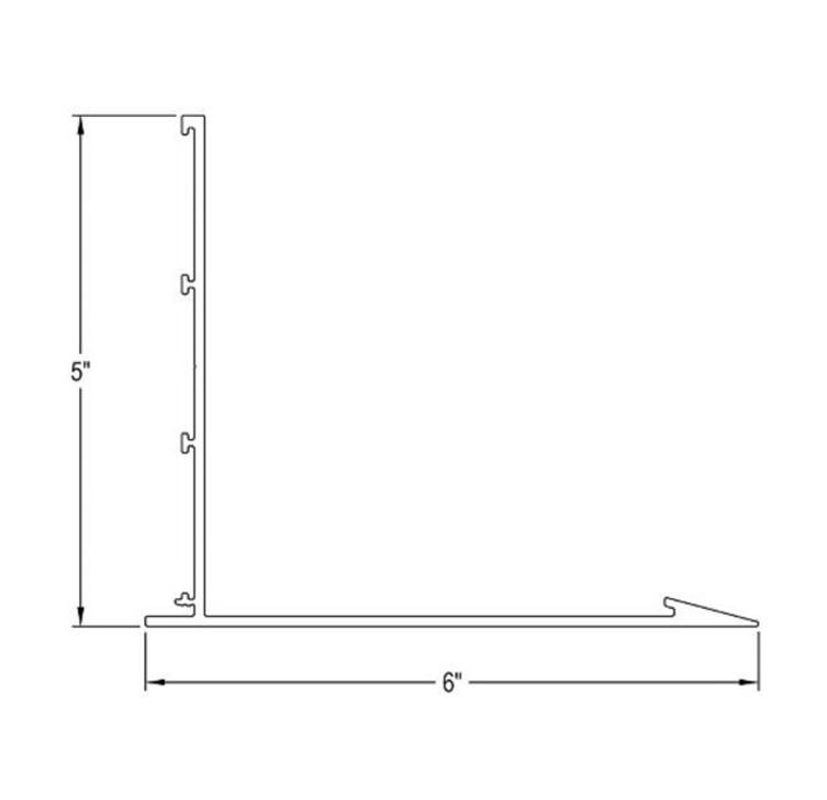 5 in Armstrong Axiom Knife Edge Straight Trim AXKE5STR at Cowtown Materials, Inc.