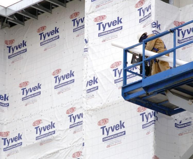 10 ft x 125 ft DuPont Tyvek CommercialWrap at Cowtown Materials, Inc.