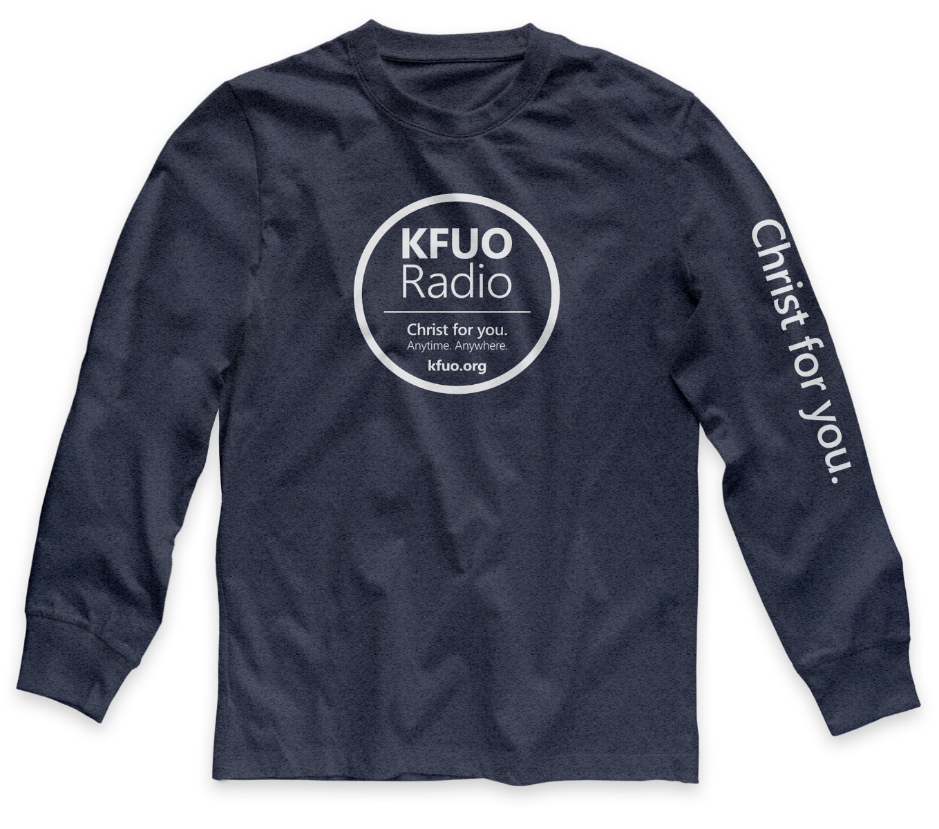 KFUO Radio Men's Longsleeve Navy Shirt