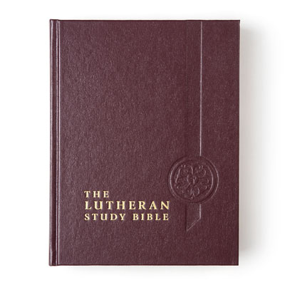 The Lutheran Study Bible Cover - Sangria - Larger Print