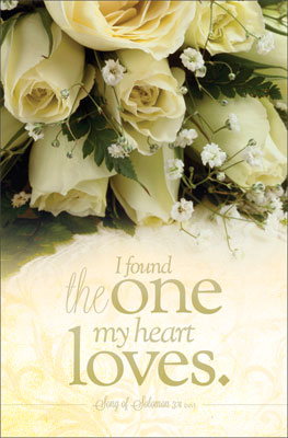 Standard Wedding Bulletin: I found the one my heart loves - Concordia