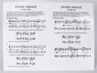 Lutheran Service Book: Liturgy Accompaniment Edition-Psalm Tone Sheet