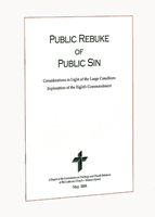 Public Rebuke of Public Sin - CTCR