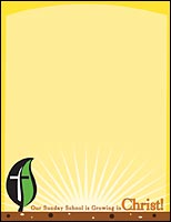 Growing in Christ Letterhead (Pack of 50)