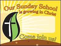 Growing in Christ Outdoor Banner