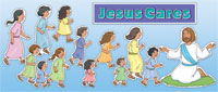 Jesus Cares Bulletin Board