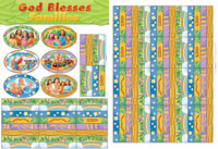 God Blesses Families Bulletin Board