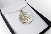 Luther's Rose Necklace,  sterling silver