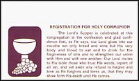 LCMS Communion Registration Cards (Pkg of 500)