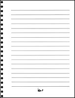 Memorial Book Sheets Ruled (Pkg of 10)