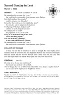 3-Year Lectionary Propers – Quarter 2 Bulletin Insert - Downloadable