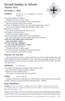1-Year Lectionary Propers – Quarter 1 Bulletin Insert - Downloadable