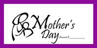 Dollar/Check Size Mothers Day Offering Envelope