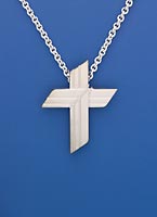 Silver Plate LCMS Clergy Cross