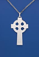 Silver Plate Celtic Clergy Cross