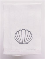 Baptismal Napkin with 2" Baptismal Shell