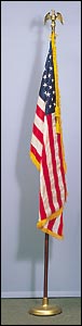 U.S. Indoor Flag with Accessories, 4' x 6'