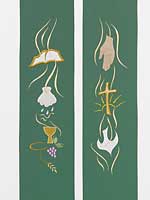 Green Stole with LSB Symbols
