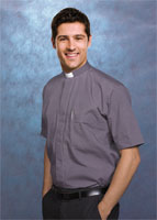 Ecclesia Charcoal Gray SS Tab Collar Shirt (15)