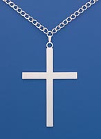 Silver Plate Clergy Cross
