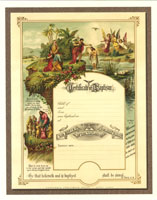 Vintage Baptism Certificate #1
