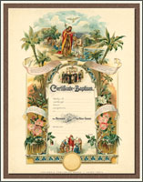 Vintage Baptism Certificate #2