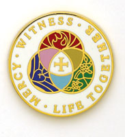 LCMS Witness Mercy Lapel Pin