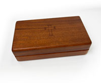 Wood Portable Communion Set