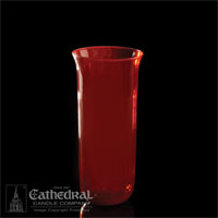 Glass Globe for 8-Day Sanctuary Lights, Ruby