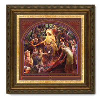 Framed Print Patina Bronze King of Kings