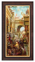 Framed Print Classic Wood Hosanna, Blessed Is He
