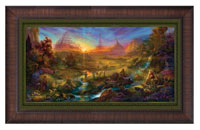 Framed Print Classic Wood The Beginning