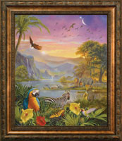 Framed Print Patina Bronze Creation (Papp)