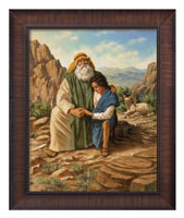 Framed Print Classic Wood Abraham & Isaac (Gauthier)