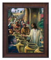 Framed Print Classic Wood Wedding at Cana (Copeland)