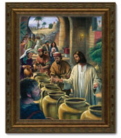 Framed Print Patina Bronze Wedding at Cana (Copeland)