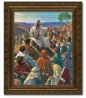 Framed Print Patine Bronze Beatitudes (Copeland)