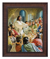 Framed Print Classic Wood Last Supper (Copeland)