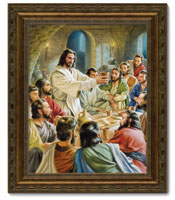 Framed Print Patine Bronze Last Supper