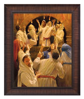 Framed Print Classic Wood Pentecost (Hunt)