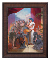 Framed Print Classic Wood Joseph Forgives (Papp)