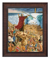 Framed Print Classic Wood Crossing the Red Sea (Copeland)