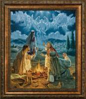 Framed Print Patina Bronze Shepherds Quake (Gauthier)