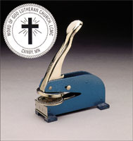 Church Seal Desk Press with Cross
